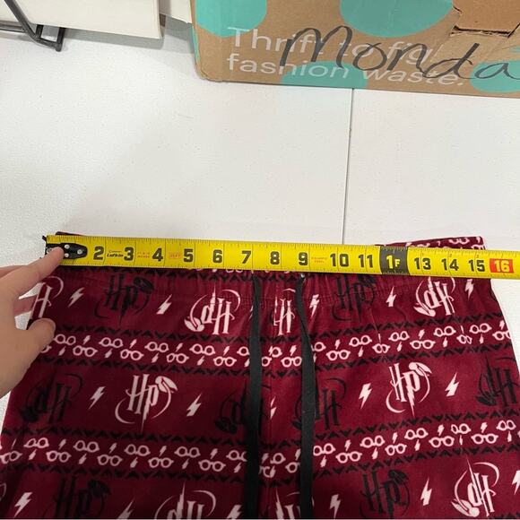 Womens Harry Potter Logos and Lightning Bolts Pajamas Jogger Fleece - Picture 7 of 9